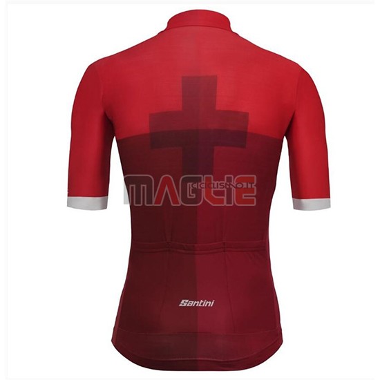 Maglia Tour de Suisse Manica Corta 2018 Cross Rosso - Clicca l'immagine per chiudere